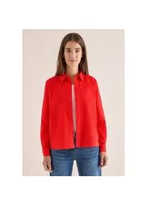 Hemdbluse Cecil, Damen, Gr. M (40), pumkin orange, Web, 100% Baumwolle, unifarben, normal normal, V-Ausschnitt, B&uuml;ndchen, Blusen Hemdbluse, aus reiner Baumwolle