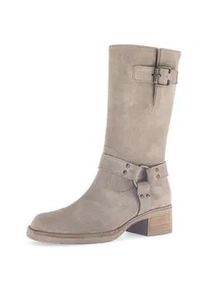 Bikerboots Gabor "Biker Boot", Damen, Gr. 36, beige, Schuhe Bikerboots