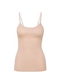 Unterhemd Calida "Unterhemd Natural Comfort Spaghetti-Top 1er Pack", Damen, Gr. 40-42, N-Gr, beige (nude), Obermaterial: 92% Baumwolle CO. 8% Elasthan EL., Unterhemden Unterhemd