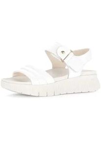 Plateausandaletten Gabor "Plateau Sandale", Damen, Gr. 38, creme, Schuhe