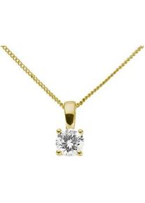 Kettenanh&auml;nger Firetti "Schmuck Geschenk Gold 333 Halsschmuck Anh&auml;nger Solit&auml;r Lab Grown", gelbgoldfarben, fw=feines, wei&szlig;, Schmuckanh&auml;nger, Damen, 0,5 VS = sehr kleine Einschl&uuml;sse, Diamanten Gelbgold 333, 0,55 g, Diamanten, Gelbgold 333, Kettenanh&auml;nger, mit Brillant