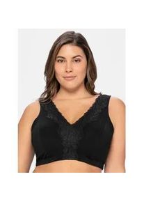 B&uuml;gelloser BH sheego, Damen, Gr. 105, Cup B, schwarz, 95% Baumwolle, 5% Elasthan, BHs