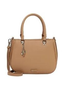 Shopper Tamaris "Shopper TAS Katharina", Damen, Gr. B/H/T: 28cm x 22cm x 8cm 0, beige (sand 420), Polyurethan, Taschen Shopper