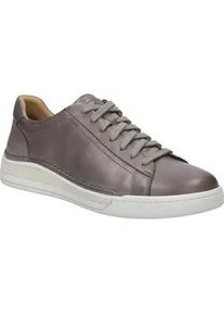 Sneaker Josef Seibel "Cleve 02, asphalt", Herren, Gr. 45, grau (asphalt), Obermaterial: 100% Rindsleder Leather cow., Schuhe Sneaker