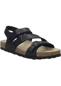 Sandale Josef Seibel "Hermine 16, schwarz", Damen, Gr. 39, schwarz, Obermaterial: 100% Rindsleder Leather cow., Schuhe Sandale