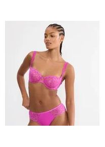 Balconette-BH Triumph "Palina Waves of Glow", Damen, Gr. 70, Cup D, plum fusion, Spitze, Obermaterial: 72% Polyamid, 19% Elasthan, 9% Viskose, BHs Balconette-BH, leichter Hebe-Effekt, Spitze, verzierte Tr&auml;ger