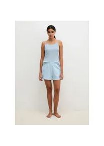 Marc O'Polo Retro Pants MARC O'POLO "Mix N Match Airy Cotton Rib", Damen, Gr. S, niagara mist, Feinripp, Obermaterial: 98% Baumwolle, 2% Elasthan, Unterhosen