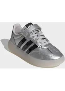 Sneaker Adidas SPORTSWEAR "BARREDA DECODE F&Uuml;R KINDER", Damen, Gr. 34, silber metallic, core schwarz, chalk wei&szlig;, Synthetik, Textil, Schuhe Sneaker, mit Klettverschluss, f&uuml;r Kinder & Jugendliche