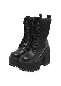 Stiefel Buffalo "Buffalo KILLAH LACE UP HI -", Damen, Gr. 39, schwarz, Polyurethan, unifarben, Schuhe Stiefel