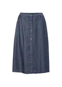 Schlupfrock GOLDNER "Kurzgr&ouml;&szlig;e Tencel-Rock", Damen, Gr. 22, blau (dunkelmarine), Obermaterial: 100% Lyocell CLY., normal, R&ouml;cke, Feuchtigkeit absorbierente Qualit&auml;t