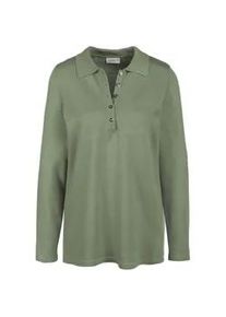 Strickpullover GOLDNER "Unkomplizierter Pullover mit Polokragen", Damen, Gr. 54, gr&uuml;n (eisgr&uuml;n), Obermaterial: 100% Polyacryl PAN., Tubular, Pullover Strickpullover, Vielseitig kombinierbar