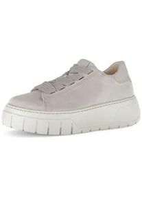 Sneaker Gabor "Sneaker low", Damen, Gr. 40, beige, Schuhe Sneaker