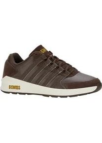 Sneaker K-Swiss "VISTA TRAINER", Herren, Gr. 45, java, snow wei&szlig;, Leder, Schuhe Sneaker