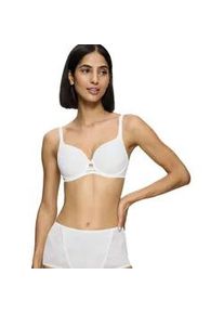 B&uuml;gel-BH Triumph "Wild Rose Sensation", Damen, Gr. 80, Cup F, silk wei&szlig;, Spitze, Obermaterial: 53% Polyester, 33% Polyamid, 14% Elasthan, BHs B&uuml;gel-BH, flache formende Spitze, mittlerer Shape-Effekt