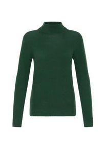 Rollkragenpullover oxmo "Rollkragenpullover OXISIGNE", Damen, Gr. M, gr&uuml;n (pineneedle), Obermaterial: 44% Polyester Pol. recyc.. 23% Polyacryl PAN. 22% Polyester PES. 5% Ziegenhaar HZ. 3% Wolle mw., Pullover Rollkragenpullover