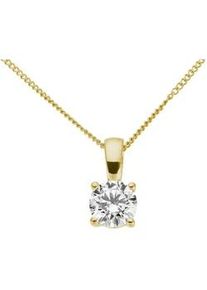 Kettenanh&auml;nger Firetti "Schmuck Geschenk Gold 333 Halsschmuck Anh&auml;nger Solit&auml;r Lab Grown", gelbgoldfarben, fw=feines, wei&szlig;, Schmuckanh&auml;nger, Damen, 0,75 VS = sehr kleine Einschl&uuml;sse, Diamanten Gelbgold 333, 0,72 g, Diamanten, Gelbgold 333, Kettenanh&auml;nger, mit Brillant