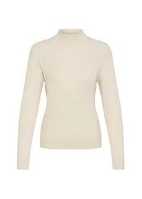 Rollkragenpullover oxmo "Rollkragenpullover OXISALLY", Damen, Gr. M, wei&szlig; (birch), Obermaterial: 70% Viskose CV. 30% Nylon NY., Pullover Rollkragenpullover