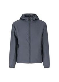 Outdoorjacke WHISTLER "Palu jr.", Kinder, Gr. 128, dunkelgrau, 100% Polyamid, unifarben, normal, hoch geschlossener Ausschnitt, Jacken Outdoorjacke, Comfortemp