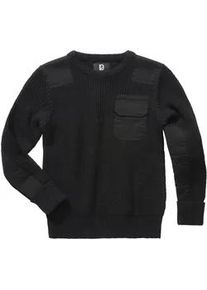 Sweatshirt BRANDIT "Brandit Unisex Kids BW Pullover", Damen, Gr. 146/152, schwarz, 100% Polyacryl, unifarben, Rundhals, Sweatshirts Sweatshirt