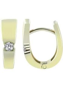 Adelia&acute;s Klappcreolen ADELIA ́S "Damen Ohrringe &ndash; Klappcreole aus 333 Gold mit Zirkonia", Damen, Gr. Damen, gold, Ohrringe Klappcreolen, Ideal als Geschenk zum Valentinstag