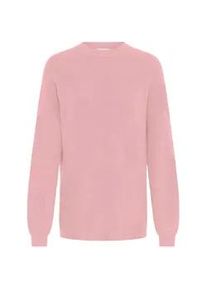 Strickfleece-Pullover oxmo "Strickpullover OXIFANSY", Damen, Gr. XXL, rosa (zephyr), Obermaterial: 50% Viskose CV. 28% Polyester PES. 22% Polyamid PA., Pullover