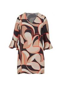 Tunika Alba Moda "Tunika Tunika mit femininen Volants", Damen, Gr. 38, schwarz, Obermaterial: 100% Viskose CV., Modern, gerade, Tuniken