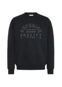 Longpullover Blend "Sweater BHSunox", Herren, Gr. L, schwarz, Obermaterial: 80% Polyester PES. 20% Baumwolle CO., Pullover Longpullover