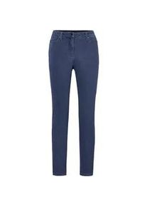 Regular-fit-Jeans GOLDNER "Kurzgr&ouml;&szlig;e Lange Freizeithose BELLA mit Formbund", Damen, Gr. 26, K-Gr, blau (hellblau), Obermaterial: 65% Baumwolle CO. 31% Polyester PES. 4% Elasthan EL., Jeans