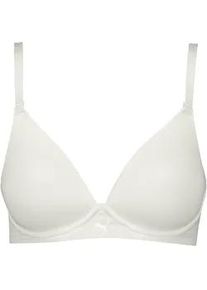B&uuml;gel-BH Puma "Puma WOMEN MICROFIBER SOFT PADDED BRA", Damen, Gr. 75, Cup C, warm wei&szlig;, Microtouch, Obermaterial: 70% Polyamid, 30% Elasthan, BHs B&uuml;gel-BH, mit wendbaren und verstellbaren Tr&auml;gern, Logodruck vorn
