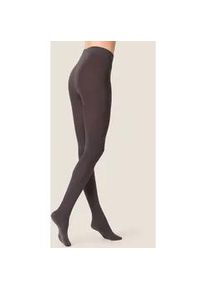 Strickstrumpfhose Kunert "Strumpfhose Sensual Cotton", Damen, Gr. 42-44, grau (antracite 8140), Obermaterial: 65% Baumwolle CO. 30% Polyamid PA. 5% Elasthan EL., Strumpfhosen
