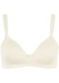 Schalen-BH LISCA "Schalen BH ohne B&uuml;gel Victoria", Damen, Gr. 95, Cup C, beige (cream), Stoff, Obermaterial: 86% Polyester PES. 14% Elasthan EL., BHs Schalen-BH