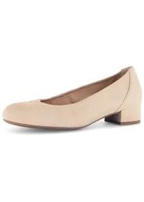 Pumps Gabor "Eleganter Pump", Damen, Gr. 38,5, beige, Schuhe Pumps