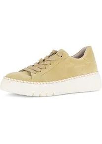Sneaker Gabor "Sneaker low", Damen, Gr. 43, gelb, Schuhe Sneaker