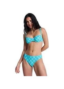 Bikini-Hose Roxy "Printed Essentials", Damen, Gr. S, US-Gr&ouml;&szlig;en, katydid as if plaid, Obermaterial: 85% Microfaser, 15% Elasthan;, Badehosen Bikini-Hose