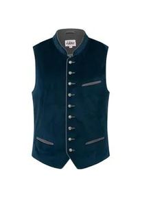 N&uuml;bler Trachtenweste N&Uuml;BLER "Trachtengilet Kurt", Herren, Gr. 46, blau, Obermaterial: 100% Polyester PES. 100% Polyester PES., Westen