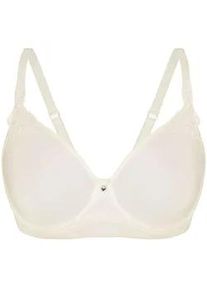 Sassa Mode T-Shirt-BH SASSA "Spacer BH CLASSIC LOOK", Damen, Gr. 85, Cup E, beige (ivory), Stoff, Obermaterial: 78% Polyamid PA. 22% Elasthan EL., BHs T-Shirt-BH