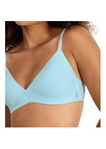 Push-up-BH Sloggi "ZERO Feel Air THE UP Push Up", Damen, Gr. XL, N-Gr, fresh mint, Single Jersey, Obermaterial: 46% Polyamid, 46% Polyester, 8% Elasthan, BHs Push-up-BH, atmungskativ und unsichtbar