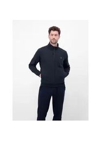 Sweatjacke Lerros "Sweatjacke aus flexiblem Baumwollmischgewebe", Herren, Gr. 3XL, classic navy, 83% Baumwolle, 16% Polyester, 1% Elasthan, Sweatjacken Sweatjacke