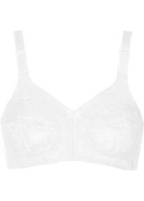 B&uuml;gelloser BH LISCA "BH ohne B&uuml;gel Sabina", Damen, Gr. 80, Cup B, wei&szlig;, Stoff, Obermaterial: 85% Polyamid PA. 15% Elasthan EL., BHs