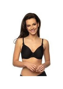 T-Shirt-BH Viania "Spacer B&uuml;gel BH Betty", Damen, Gr. 75, Cup C, schwarz, Stoff, Obermaterial: 51% Polyester PES. 37% Polyamid PA. 12% Elasthan EL., BHs T-Shirt-BH