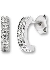 Paar Ohrh&auml;nger ONE ELEMENT "Zirkonia Ohrringe Ohrstecker aus 925 Silber", silber, Ohrringe, Damen, Damen,mit Zirkonia, Silber 925 (Sterlingsilber), Symbolische Note &ndash; harmonisch gestaltet mit Liebe zum Detail