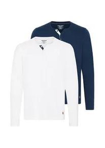 Sweatshirt Blend "Langarmshirt BHMBHOLLIE", Herren, Gr. S, blau (wei&szlig;dressblaus), Obermaterial: 50% Baumwolle CO. 50% Polyester PES., Sweatshirts Sweatshirt