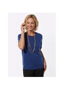 Classic Dog Kurzarmpullover CLASSIC "Pullover", Damen, Gr. 50, royalblau, 100% Polyacryl, unifarben, Pullover