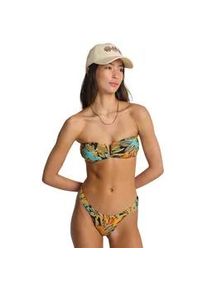 Bikini-Hose Billabong "Des Tropiques Sunni Scrunch", Damen, Gr. XL, US-Gr&ouml;&szlig;en, schwarz multi, Obermaterial: 78% recyceltem Nylon (Polyamid), 22% Elasthan;, Badehosen Bikini-Hose