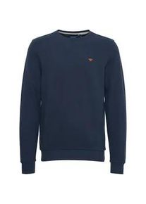 Rundhalspullover Blend "Rundhalspullover BHLobs", Herren, Gr. XXL, blau (marineblaus), Obermaterial: 100% Baumwolle CO., unifarben, Pullover Rundhalspullover