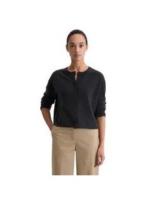 Marc O'Polo Cardigan MARC O'POLO "mit hohem Tragekomfort", Damen, Gr. S, deep night blau, Obermaterial: 100% Kaschmir, unifarben, regular fit, Rundhals, Rippb&uuml;ndchen, Strickjacken