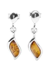 Paar Ohrh&auml;nger OSTSEE-SCHMUCK "- Fjella - Silber 925/000 - Bernstein" Gr. 28, silber (silber 925, silberfarben, wei&szlig;), Ohrringe, Damen, Silber 925 (Sterlingsilber)