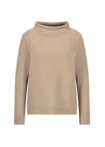 Rundhalspullover GOLDNER "Kurzgr&ouml;&szlig;e Langarm Ottoman-Design, Turtleneck", Damen, Gr. 20, beige, Obermaterial: 47% Polyester PES. 47% Viskose CV. 6% Elasthan EL., Pullover Rundhalspullover, Turtleneck