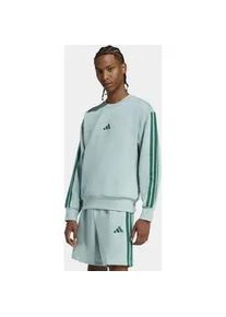 Sweatshirt Adidas SPORTSWEAR "M 3S FL SWT", Herren, Gr. S, wonder sage, collegiate gr&uuml;n, Obermaterial: 55% Baumwolle, 36% Polyester, 9% Viskose, normal, Rundhals, angesetztes B&uuml;ndchen, Sweatshirts Sweatshirt