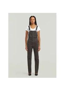 G-Star Raw Jumpsuit G-STAR "Slim Latzhose", Damen, Gr. XS, Normalgr&ouml;&szlig;en, asfalt gd, Obermaterial: 50% Baumwolle, 48% Baumwolle, 2% Elasthan, Overalls Jumpsuit